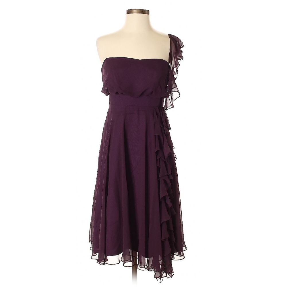 Jim Hjelm Occasions Dark Purple Cocktail Dress ~ Great for Party or Wedding